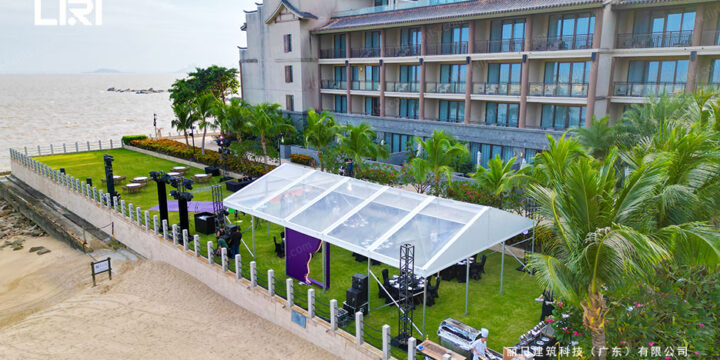 10x15m Clear Top Tent for Beach Party