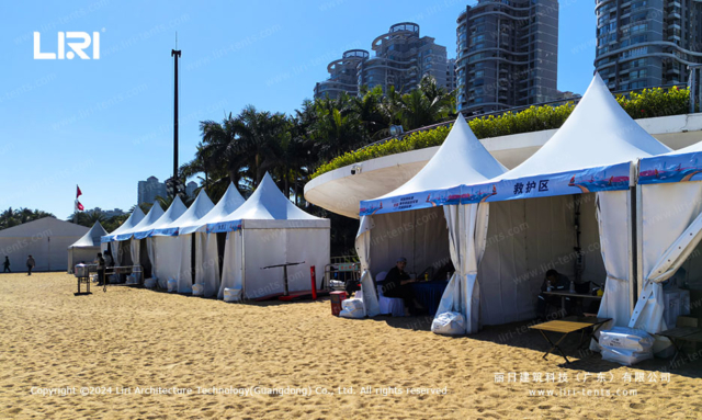 Beach pagoda tent